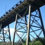 High Level Bridge viewed from the Low Level Street