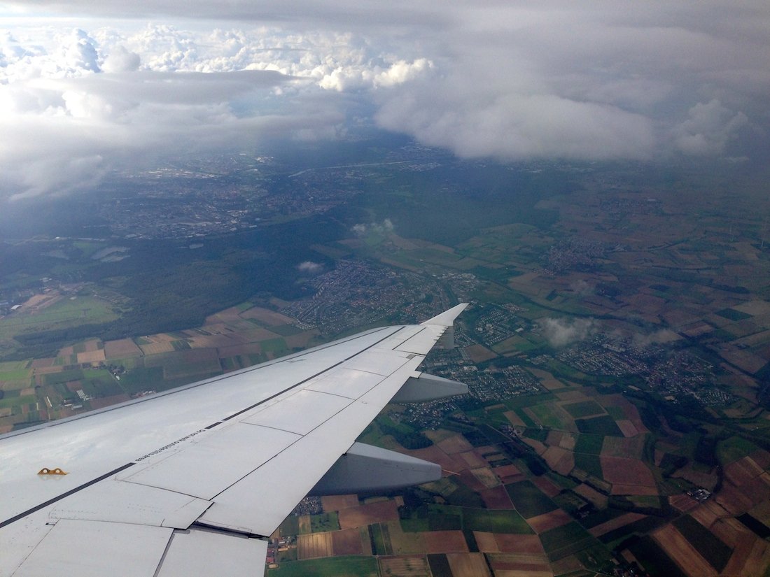 Flying into Frankfurt